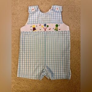 The Beaufort Bonnet Company Smocked Birthday Jon Jon Shortall 18-24M